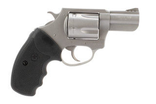 Charter Arms Pug 357 magnum revolver features a 2.2 inch barrel